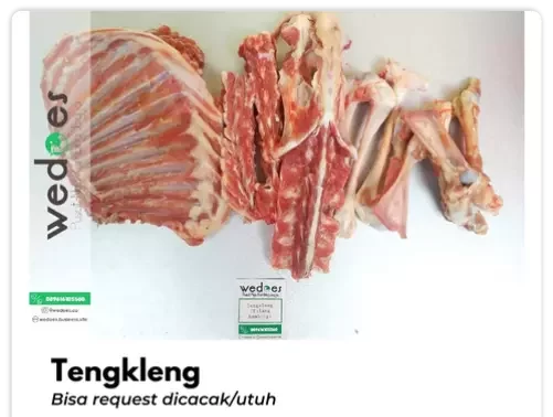 Harga Tengkleng kambing segar Wedoes bisa request dicacah atau utuh Jogja, Sleman, Bantul